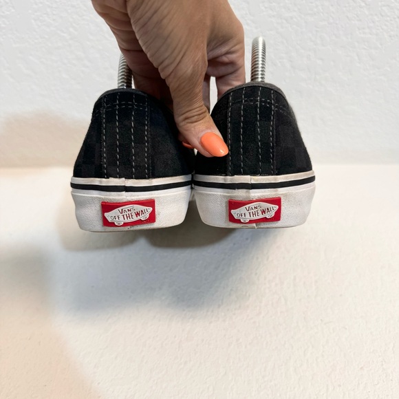 Vans Black Gray Checkered Classic Low Ultracush Mens 8 - Picture 9 of 12